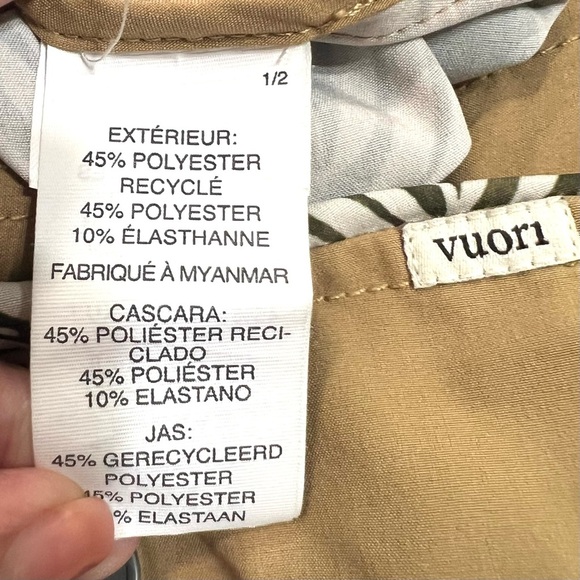 Vuori Cruise Wheat Frond 8” Leaf Print Boardshorts Swim Trunks Men’s 33 - Picture 10 of 13